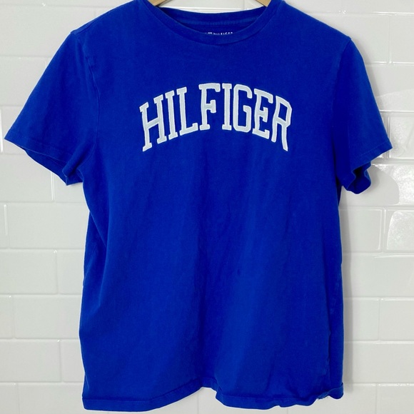 TOMMY HILFIGER Blue 'Hilfiger' Tee